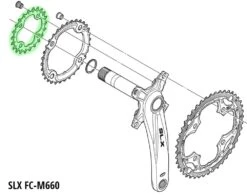 Shimano Plato SLX/DEORE Para FC-M660/M617 10 Velocidades | Bike-Discount -Shimano FC M660 1280x1280