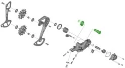 Shimano Unidad De Eje Para El Soporte Del Cambio Trasero RD-M5100 Pieza De Repuesto | Bike-Discount -Shimano Shimano Achseinheit fur RD M5100 Schaltwerk Halter Y3HL98020 c 1280x1280