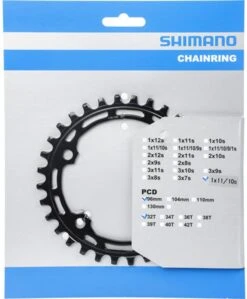 Shimano Plato DEORE FC-M5100 10/11 Velocidades 11 Velocidades | Bike-Discount -Shimano Shimano DEORE FC M5100 Kettenblatt 32T Y0LA32000 1280x1280