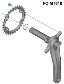 Shimano Tornillos De Plato Para FC-MT600-2/MT610 (4 Piezas) Tornillos Para Platos | Bike-Discount -Shimano Shimano Kettenblattschrauben fur FC MT610 1280x1280