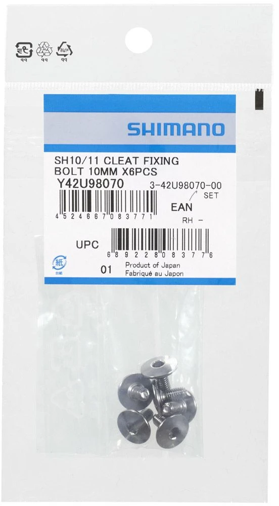 Shimano Tornillos De La Placa De La Zapata M5 X 10mm Para SM-SH10/11/12 Cleats | Bike-Discount 2 Shimano Tornillos De La Placa De La Zapata M5 X 10mm Para SM-SH10/11/12 Cleats | Bike-Discount - Imagen 2