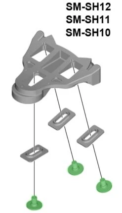 Shimano Tornillos De La Placa De La Zapata Para El PD-R9100 Cleats | Bike-Discount -Shimano Shimano YL8898050 d 1280x1280