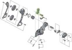 Shimano Unidad De Eje Para El Soporte Del Cambio Trasero RD-M8000 Pieza De Repuesto | Bike-Discount -Shimano Shimano Achseinheit fur Schaltwerk Halter RD M8000 Y5RT98010 c 1280x1280