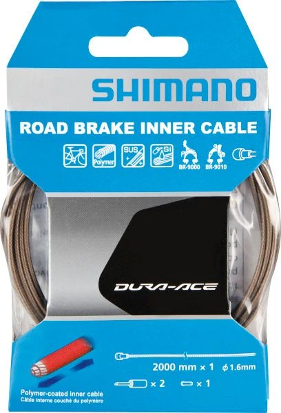 Shimano Cable De Freno De Polímero Para Bicicleta De Carretera 1,6mm X 2000mm Cables De Freno | Bike-Discount 1 Shimano Cable De Freno De Polímero Para Bicicleta De Carretera 1,6mm X 2000mm Cables De Freno | Bike-Discount