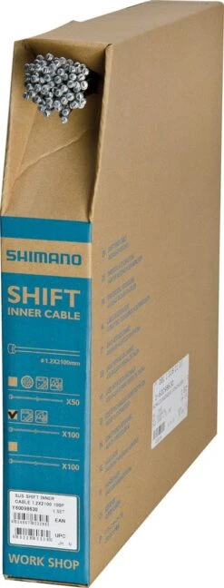Shimano Cable De Desplazamiento De Acero Inoxidable SUS 1,2mm X 2100mm (caja De 100) Cables De Cambio | Bike-Discount