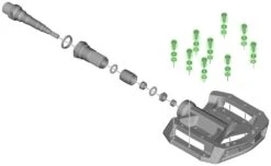 Shimano Clavijas De Repuesto Para PD-GR500/M820/MX80 (9 Piezas) Pedal Pins | Bike-Discount -Shimano Shimano Ersatzpins fur PD GR500 YL8798010 c 1280x1280