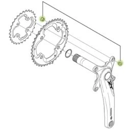 Shimano Tornillos De Plato Para FC-M785 Tornillos Para Platos | Bike-Discount -Shimano Shimano Kettenblattschrauben FC M785 aussen Y1ML98010 c 1280x1280