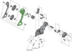 Shimano Placa Exterior Para RD-M8000 Pieza De Repuesto | Bike-Discount -Shimano Shimano Kettenleitblech Aussen fur RD M8000 1280x1280