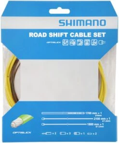 Shimano OT-SP41 OPTISLICK Juego De Cables De Cambio De Carretera Kits Cables Para Cambio | Bike-Discount -Shimano Shimano OT SP41 OPTISLICK Rennrad Schaltzugset gelb e 1280x1280