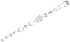 Shimano Eje De Pedal Completo Para XTR PD-M9000/9020 Izquierda Pedales - Accesorios | Bike-Discount -Shimano Shimano Pedalachse komplett fur XTR PD M9000 9020 links Y46X98020 c 1280x1280