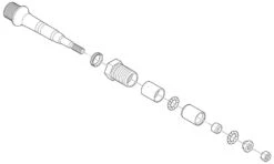 Shimano Eje De Pedal Completo Para XTR PD-M9000/9020 Derecha Pedales - Accesorios | Bike-Discount -Shimano Shimano Pedalachse komplett fur XTR PD M9000 9020 rechts Y46X98050 c 1280x1280