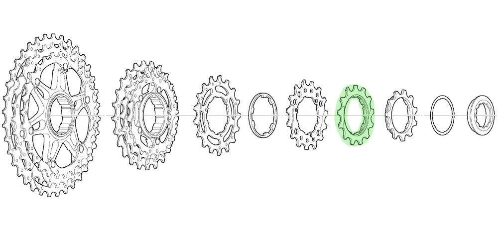 Shimano Piñón De 12 Dientes Para CS-M771-10 BL Piñón 10 Velocidades | Bike-Discount 2 Shimano Piñón De 12 Dientes Para CS-M771-10 BL Piñón 10 Velocidades | Bike-Discount - Imagen 2