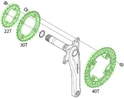 Shimano Plato SLX / DEORE Para FC-M672/M622/M612 10 Velocidades | Bike-Discount -Shimano Shimano SLX DEORE Kettenblatt FC M672 M622 M612 20036751 dtSvJn0b5xassc 1280x1280