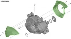 Shimano STEPS SM-DUE80-B Carcasa Para DU-E8000 Tipo-B Cover | Bike-Discount -Shimano Shimano Steps Gehause SM DUE80 B fur DU E8000 Typ B KSMDUE80B 1280x1280