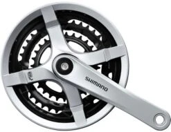 Shimano TOURNEY FC-TY501 Manivela Cuadrada De 6/7/8 Velocidades 48/38/28 Bielas 2/3 X 8-velocidades | Bike-Discount