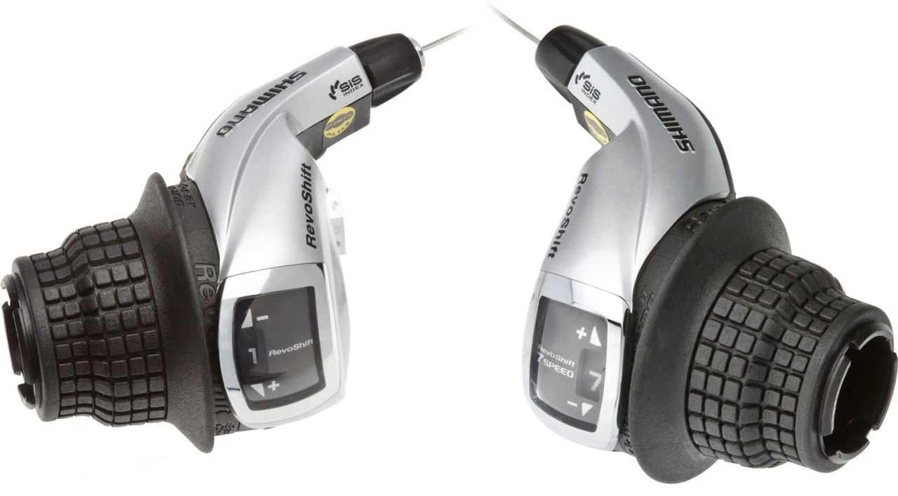 Shimano TOURNEY SL-RS45 Conjunto Revoshift De 3x7 Velocidades Palancas Rotativas | Bike-Discount 1 Shimano TOURNEY SL-RS45 Conjunto Revoshift De 3x7 Velocidades Palancas Rotativas | Bike-Discount