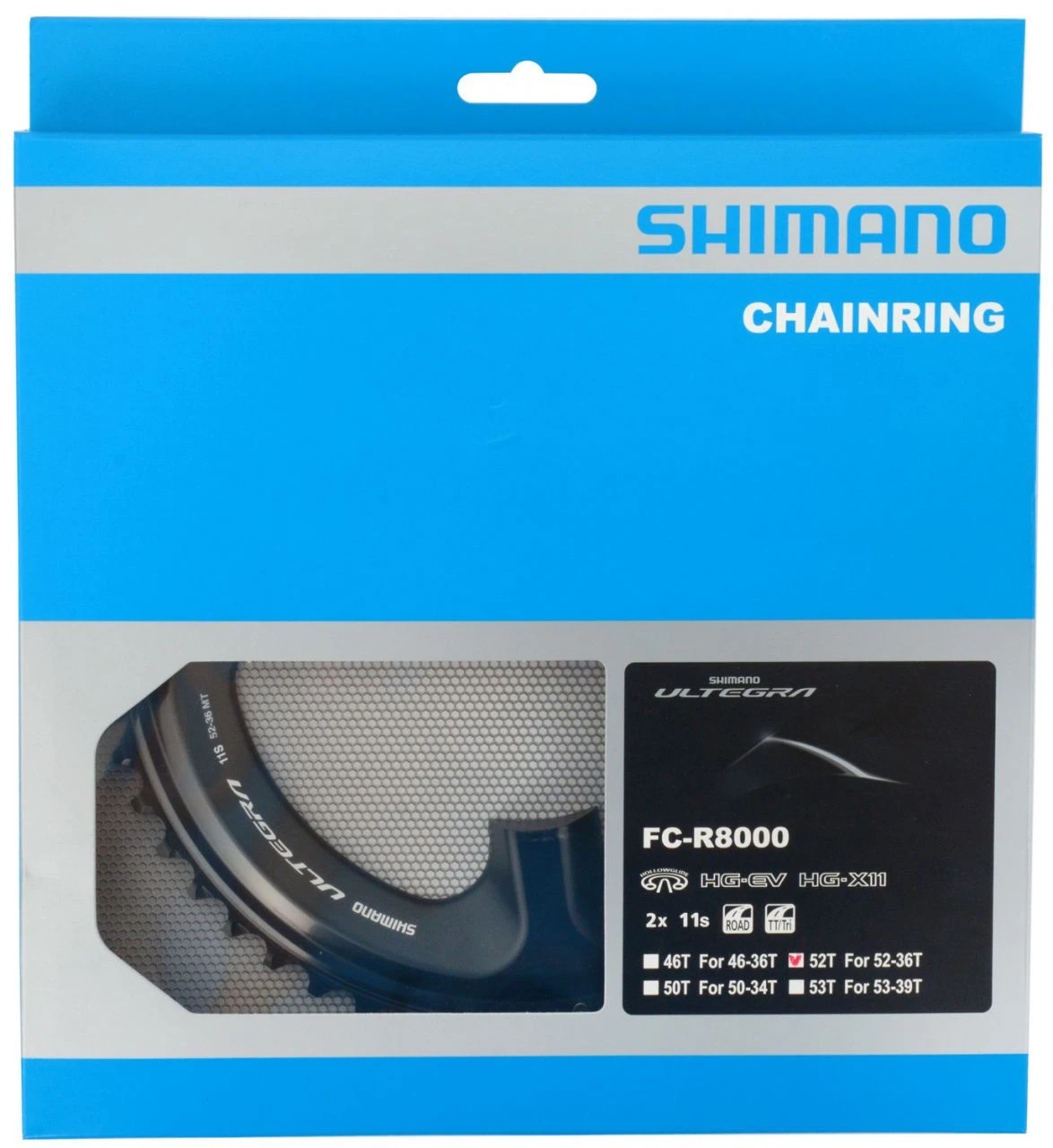 Shimano Plato ULTEGRA Para FC-R8000 52-46/36T (MT) Plato 11 Velocidades | Bike-Discount 3 Shimano Plato ULTEGRA Para FC-R8000 52-46/36T (MT) Plato 11 Velocidades | Bike-Discount - Imagen 3