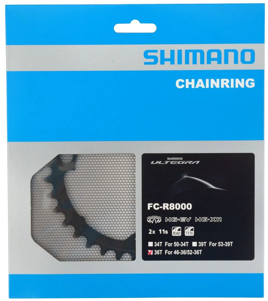 Shimano Plato ULTEGRA Para FC-R8000 52-46/36T (MT) Plato 11 Velocidades | Bike-Discount 4 Shimano Plato ULTEGRA Para FC-R8000 52-46/36T (MT) Plato 11 Velocidades | Bike-Discount - Imagen 4