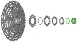 Shimano Anillo De Bloqueo Con Anillo Espaciador Para CS-M9100 Cassetes - Accesorios | Bike-Discount -Shimano Shimano Verschlussring mit Distanzring fuer CS M9100 Y1X498010 c 1280x1280