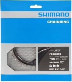 Shimano Plato XT SM-CRM81 De 11 Velocidades Para FC-M8000 34 Dientes 11 Velocidades | Bike-Discount -Shimano Shimano XT 11 fach Kettenblatt SM CRM81 34 Zahne fur FC M8000 1 ISMCRM81A4 c 1280x1280