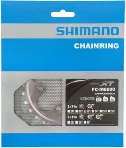 Shimano Plato XT FC-M8000 De 2 Velocidades Y 28 Dientes (BD) 11 Velocidades | Bike-Discount -Shimano Shimano XT 2 fach Kettenblatt FC M8000 28 Zahne BD Y1RL28000 b 1280x1280