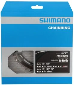 Shimano Plato XT FC-M8000 De 2 Velocidades Y 38 Dientes (BD) 11 Velocidades | Bike-Discount -Shimano Shimano XT 2 fach Kettenblatt FC M8000 38 Zahne BD Y1RL98090 c 1280x1280