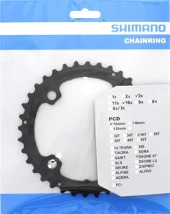 Shimano Plato XT Para FC-T780/T781/FC-M670 36T (AL) 10 Velocidades | Bike-Discount -Shimano XT Kettenblatt FC T780 T781 36 Zahne AL Y1MP98020 a 1280x1280